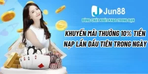 jun88 Khuyến mãi tặng 10 %