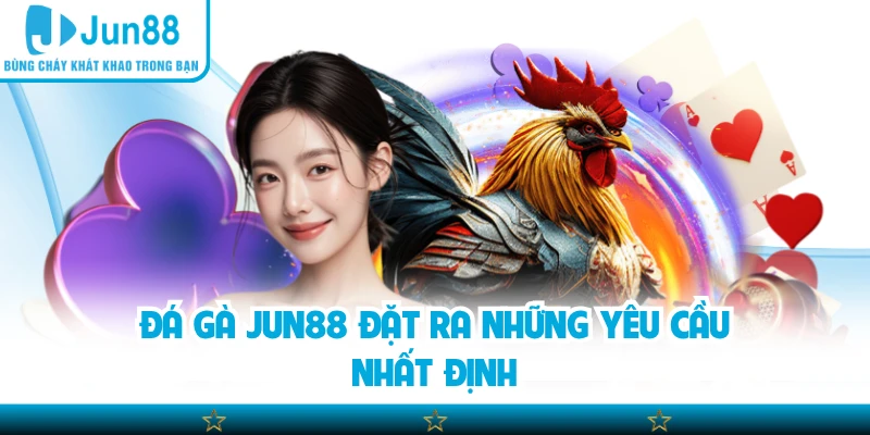 Đá gà Jun88 đặt ra những yêu cầu nhất định